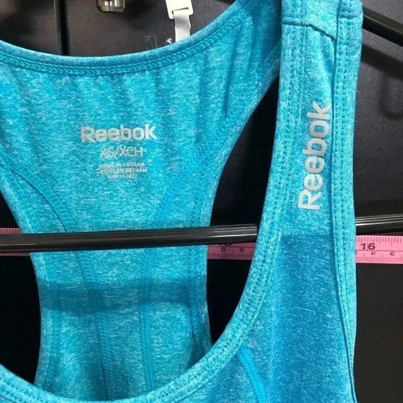 Reebok Racerback Athletic scoop neck,tank top, breathable,Comfortable,Aqua - Picture 3 of 5
